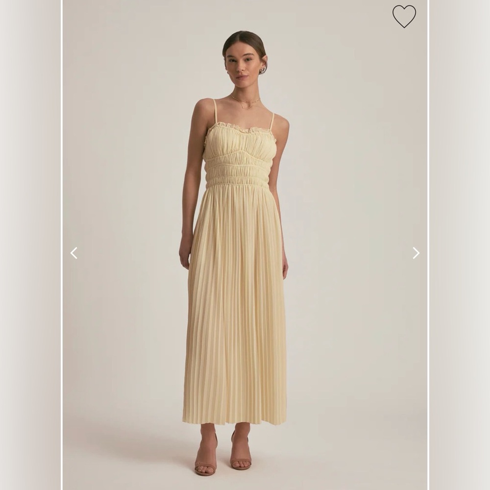 NEW Favorite Daughter The Best Dressed Guest Pleated Maxi Dress, Small